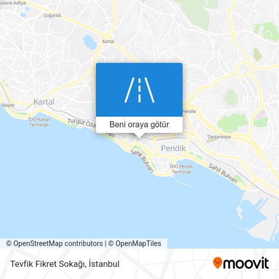 Tevfik Fikret Sokağı harita