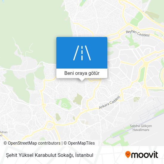 Şehit Yüksel Karabulut Sokağı harita