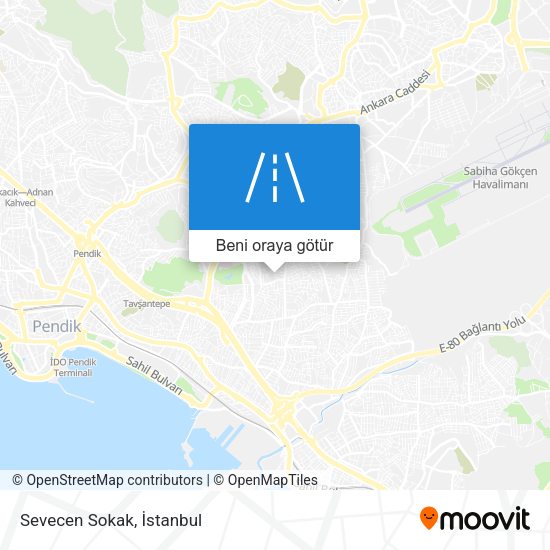 Sevecen Sokak harita