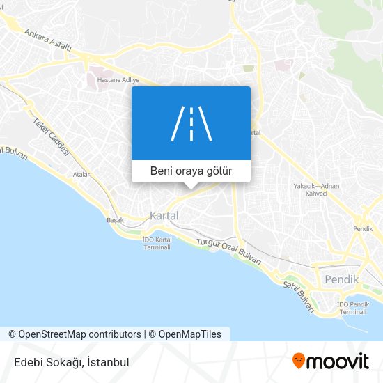 Edebi Sokağı harita