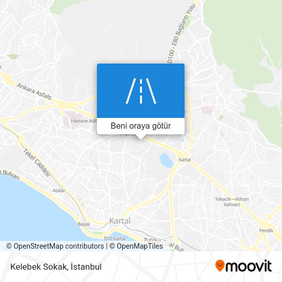 Kelebek Sokak harita