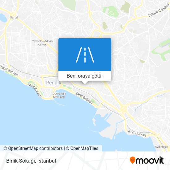 Birlik Sokağı harita