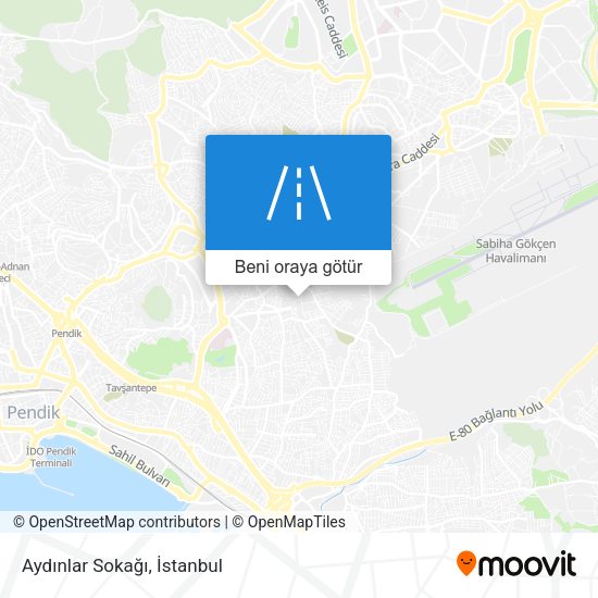 Aydınlar Sokağı harita