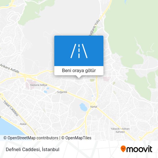 Defneli Caddesi harita