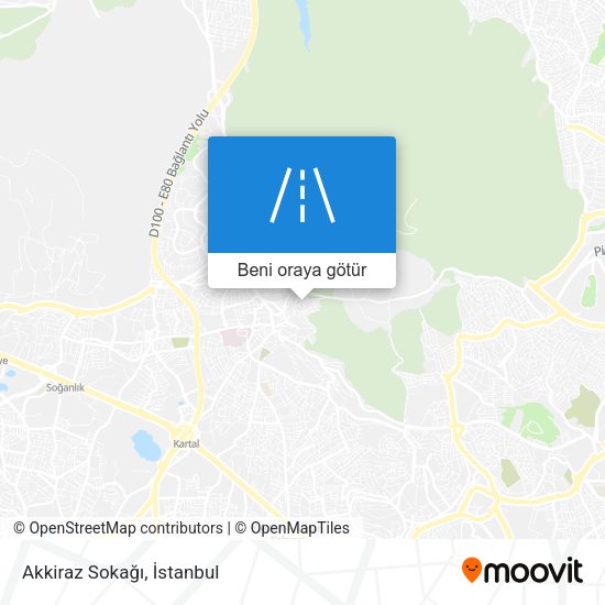 Akkiraz Sokağı harita