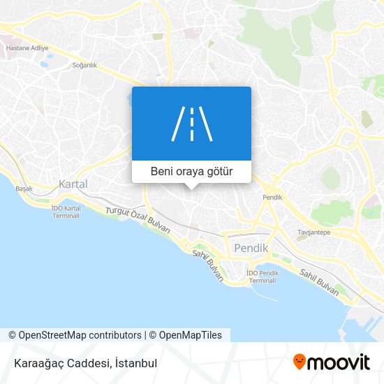 Karaağaç Caddesi harita
