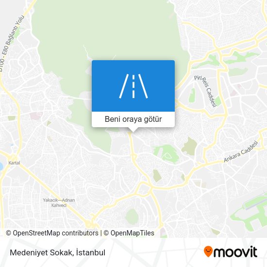 Medeniyet Sokak harita