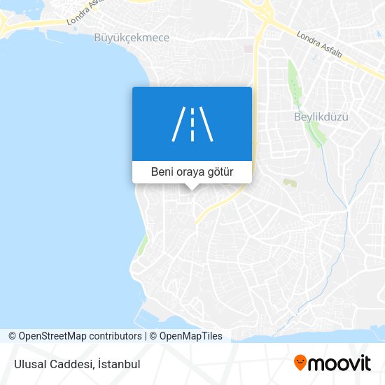 Ulusal Caddesi harita