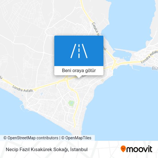 Necip Fazıl Kısakürek Sokağı harita