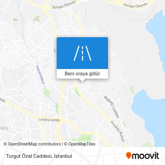 Turgut Özal Caddesi harita