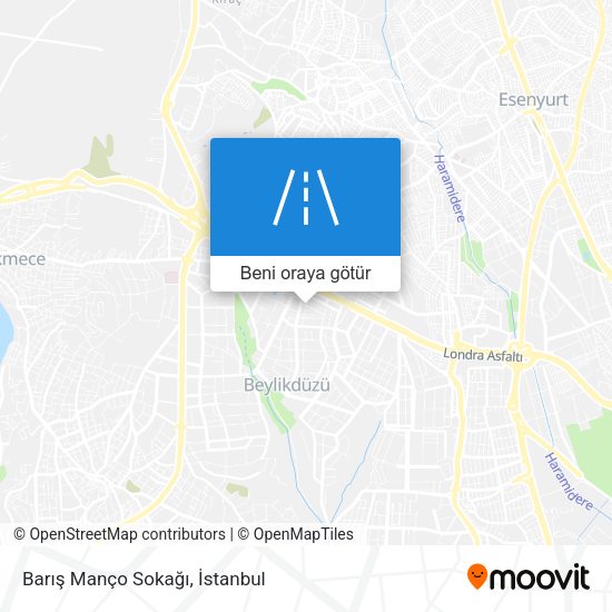 Barış Manço Sokağı harita