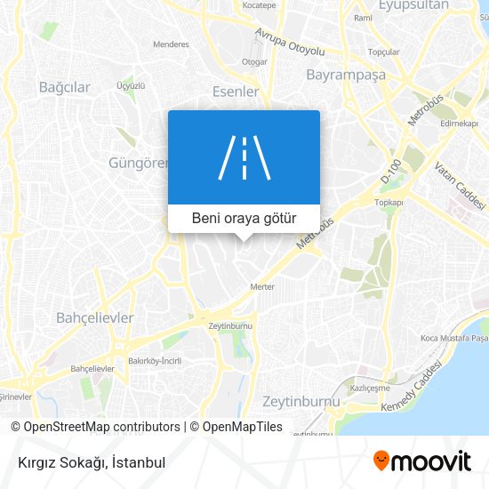 Kırgız Sokağı harita