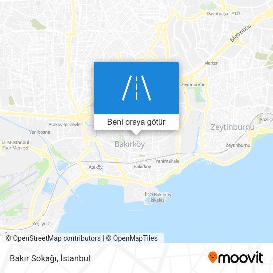 Bakır Sokağı harita