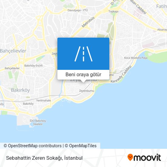 Sebahattin Zeren Sokağı harita