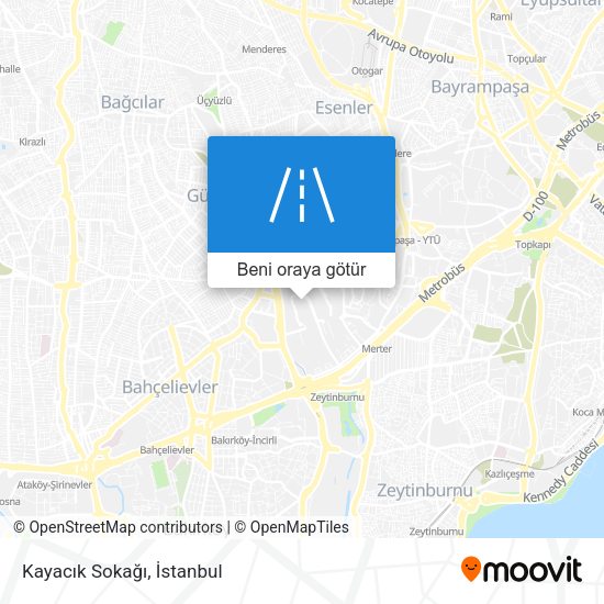 Kayacık Sokağı harita