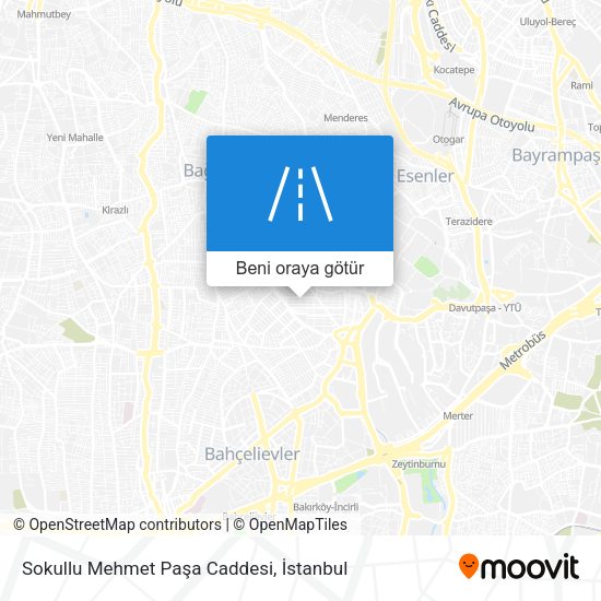 Sokullu Mehmet Paşa Caddesi harita