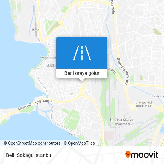 Belli Sokağı harita