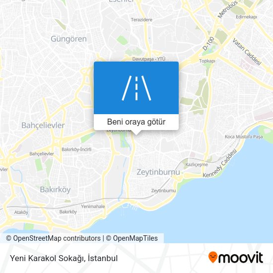 Yeni Karakol Sokağı harita