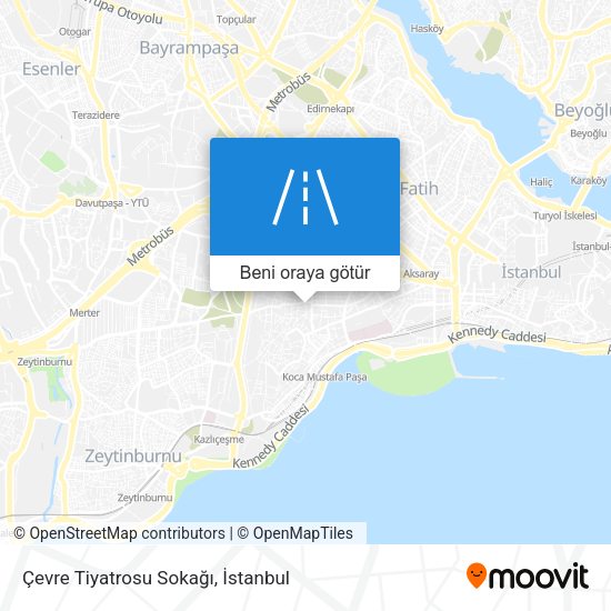 Çevre Tiyatrosu Sokağı harita