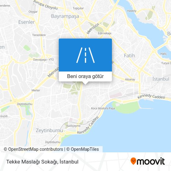 Tekke Maslağı Sokağı harita