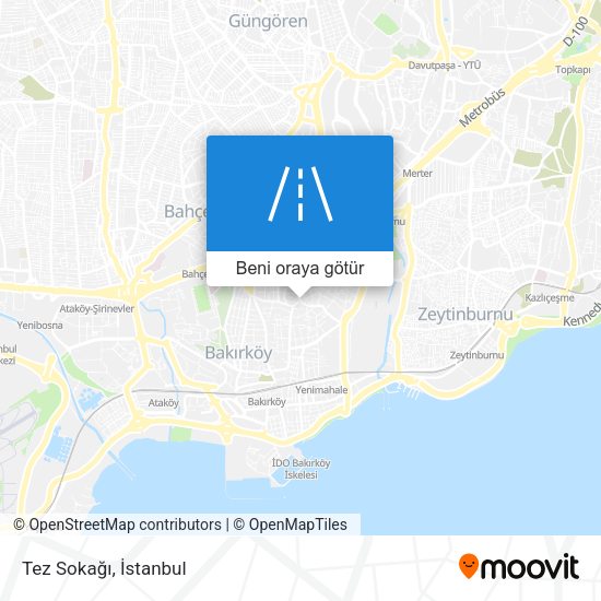 Tez Sokağı harita