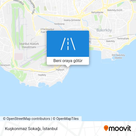 Kuşkonmaz Sokağı harita