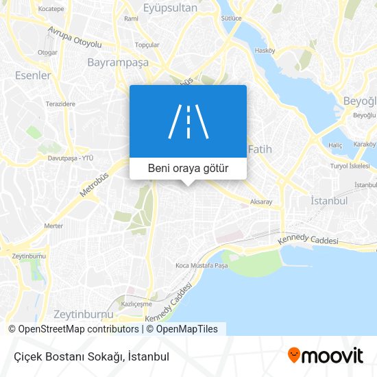 Çiçek Bostanı Sokağı harita