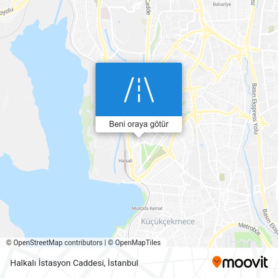 Halkalı İstasyon Caddesi harita