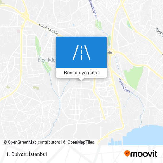 1. Bulvarı harita