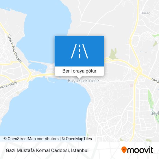 Gazi Mustafa Kemal Caddesi harita