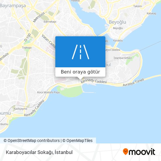 Karaboyacılar Sokağı harita