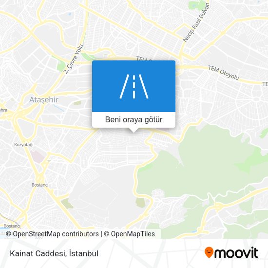 Kainat Caddesi harita