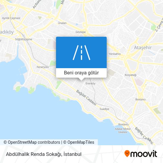 Abdülhalik Renda Sokağı harita