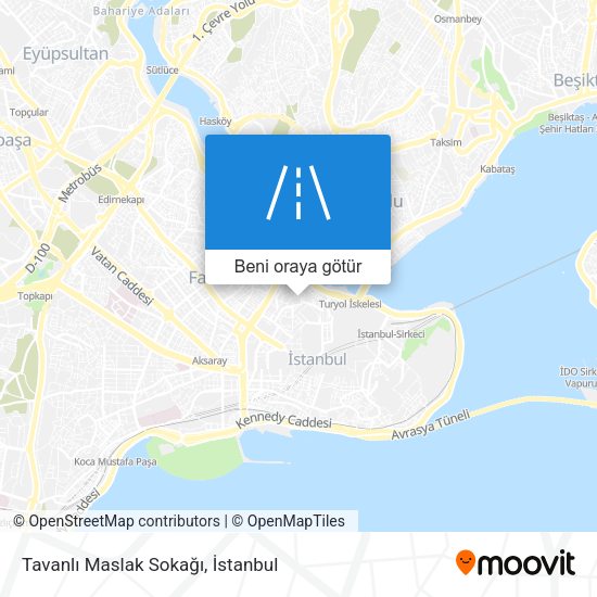 Tavanlı Maslak Sokağı harita