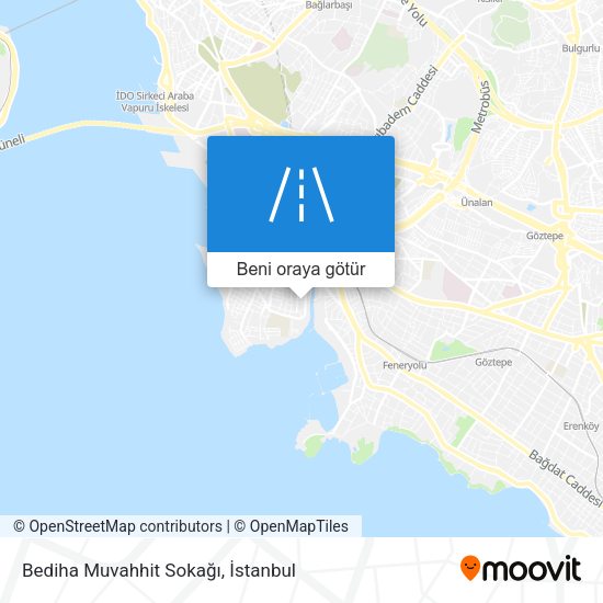 Bediha Muvahhit Sokağı harita