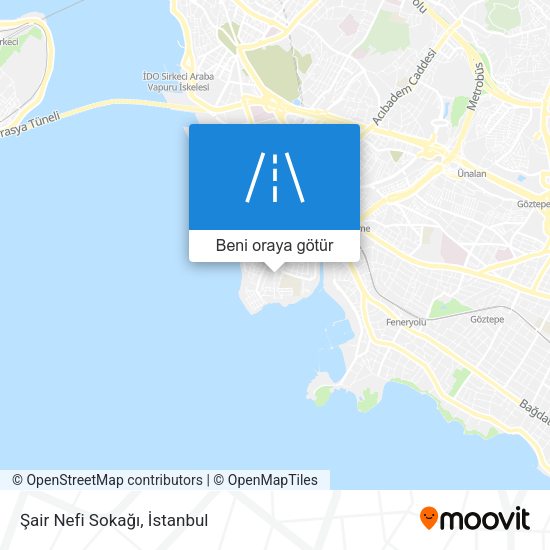 Şair Nefi Sokağı harita