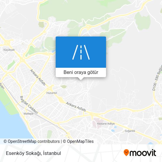 Esenköy Sokağı harita