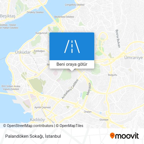 Palandöken Sokağı harita