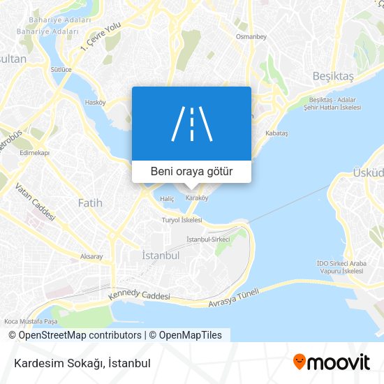 Kardesim Sokağı harita