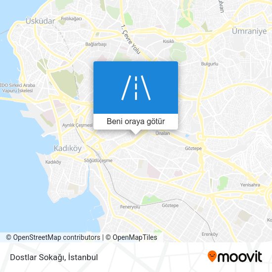 Dostlar Sokağı harita
