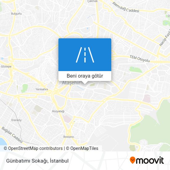 Günbatımı Sokağı harita