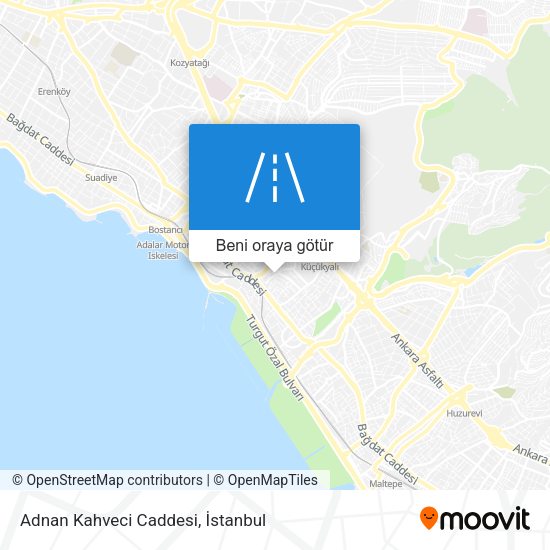 Adnan Kahveci Caddesi harita