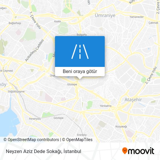 Neyzen Aziz Dede Sokağı harita