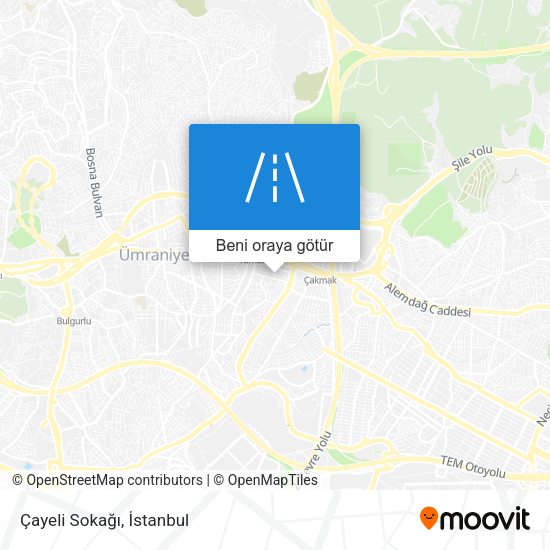 Çayeli Sokağı harita