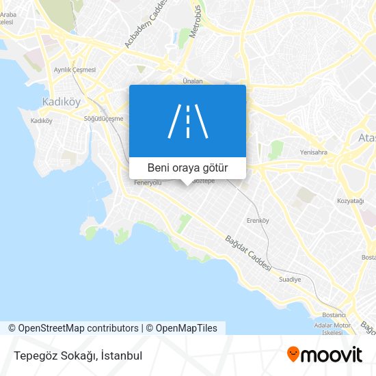 Tepegöz Sokağı harita