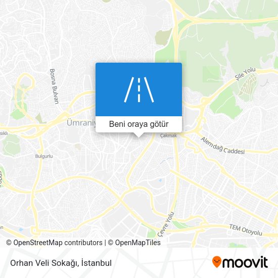 Orhan Veli Sokağı harita