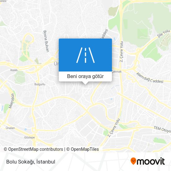 Bolu Sokağı harita