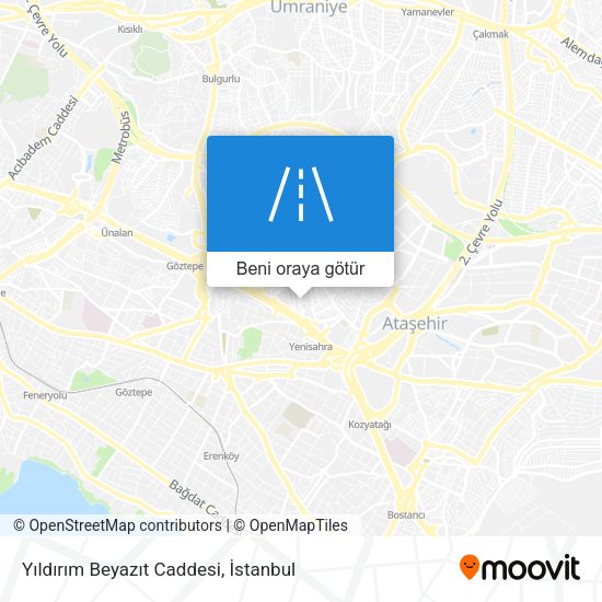 Yıldırım Beyazıt Caddesi harita