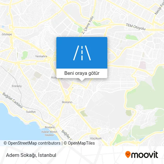 Adem Sokağı harita