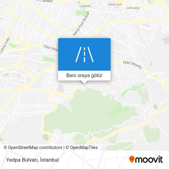 Yedpa Bulvarı harita